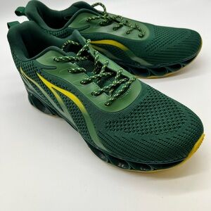 Green and Yellow Athletic Sneakers